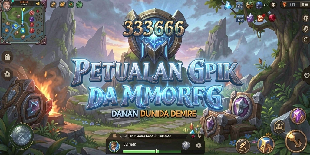 Tampilan gameplay yang memukau dalam dunia MMORPG 333666.