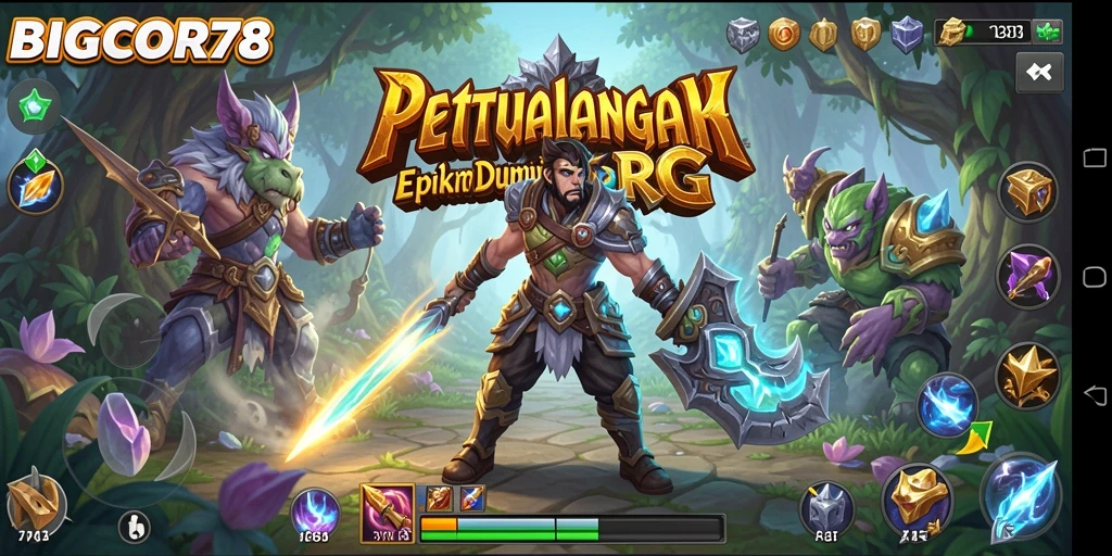 Tampilan gameplay RPG menakjubkan dan mendebarkan