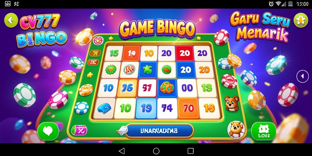 Tampilan permainan Bingo yang seru dan mengasyikkan di CV777.