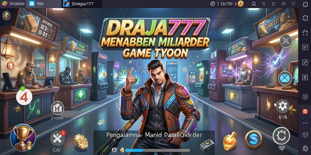 Screenshot DRAJA777 menampilkan pengelolaan bisnis Tycoon yang seru.