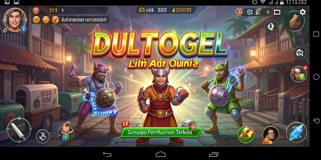 Tampilan gameplay DULTOGEL yang menarik dan interaktif.
