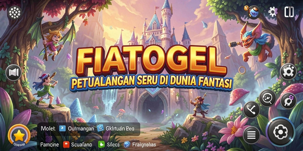 Tampilan gameplay seru dalam dunia fantasi FIATOGEL.