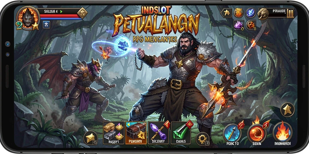 Tangkapan layar gameplay INDSLOT yang menampilkan aksi RPG seru.