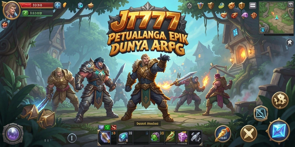 Tampilan gameplay menegangkan di dunia fantastis ARPG.