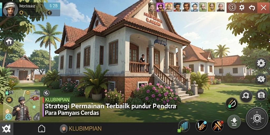 Screenshot gameplay KLUBIMPIAN yang mendebarkan dan strategis.