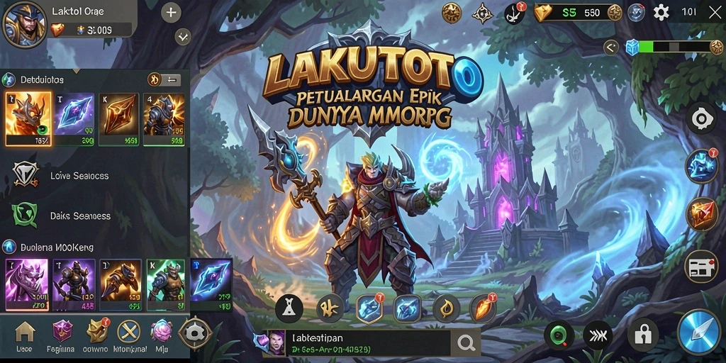 Tampilkan aksi seru dalam permainan MMORPG LAKUTOTO.