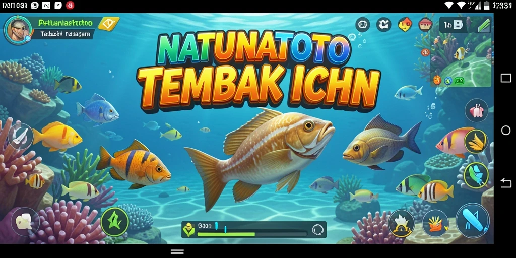 Gameplay seru saat menangkap ikan di NATUNATOTO.