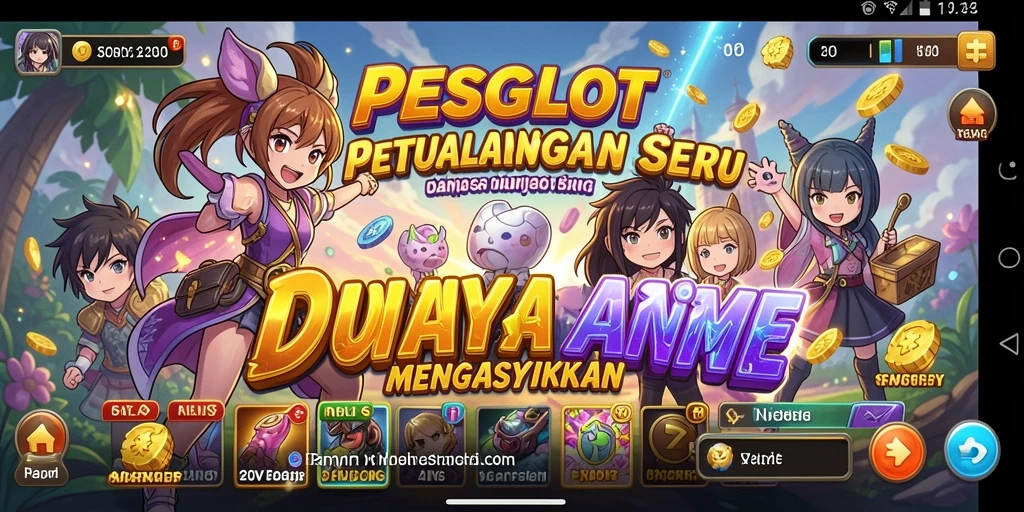 Gameplay seru PESGSLOT yang menampilkan karakter Anime favorit.