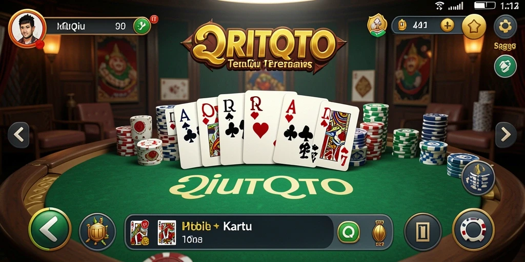 Tampilan gameplay QiuQiu yang menarik dan interaktif.