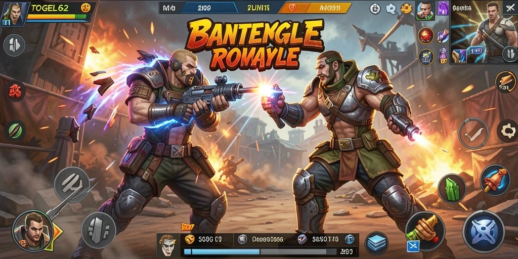 Gameplay seru TOGEL62 dalam pertarungan Battle Royale.