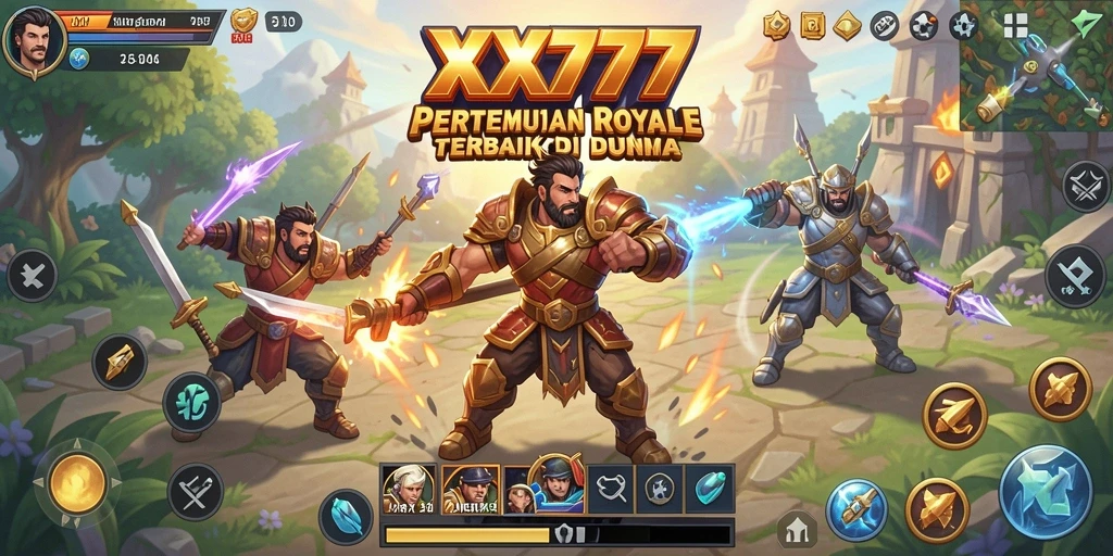 Gameplay seru di XXX777 yang penuh aksi Battle Royale.