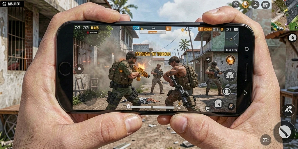 Tampilan gameplay ZK3 yang menegangkan dan seru.