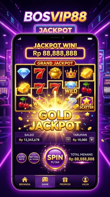 Tampilan antarmuka aplikasi bosvip88 yang menarik.